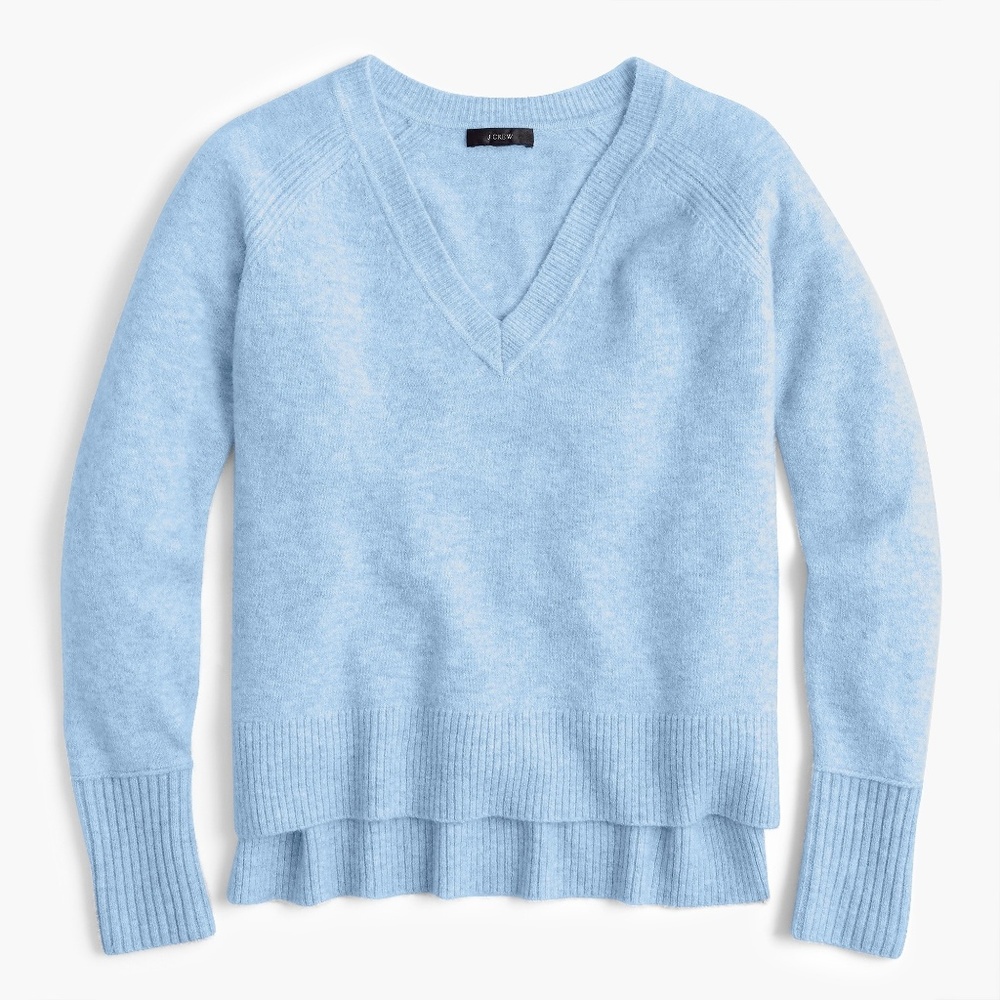 J Crew High Low V neck "supersoft" sweater